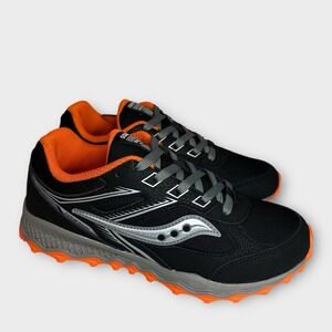 Saucony Shoes Cohesion TR14 LTT Kids 4M Black/Orange Athletic Trail SK267119